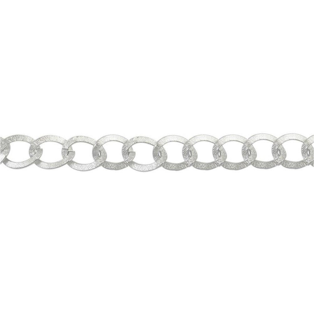 Chaine bijoux grandes mailles cheval 20 x 12 mm (1 mètre)