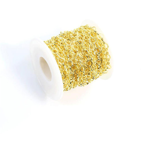 Chaine bijoux mailles moyennes 10 x 10 mm (1 mètre)