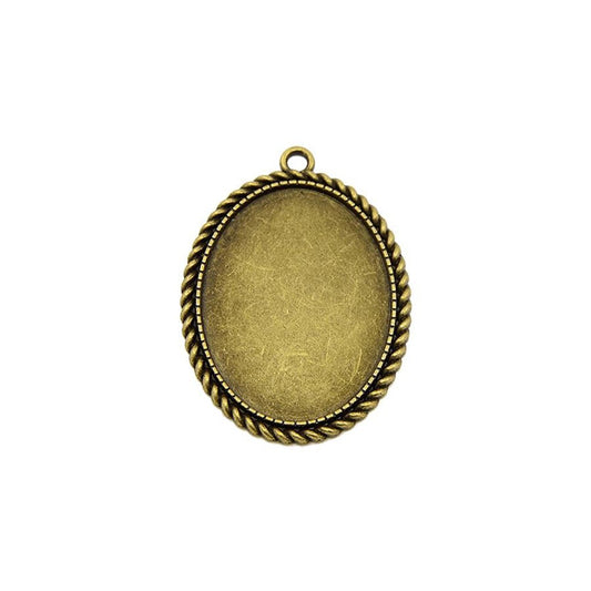 Support cabochon pendentif Héléna 51 x 37 mm (1 pièce)