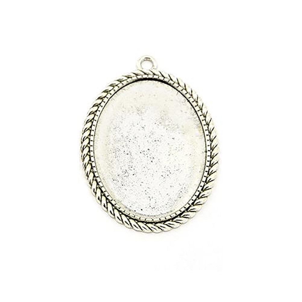 Support cabochon pendentif Héléna 51 x 37 mm (1 pièce)