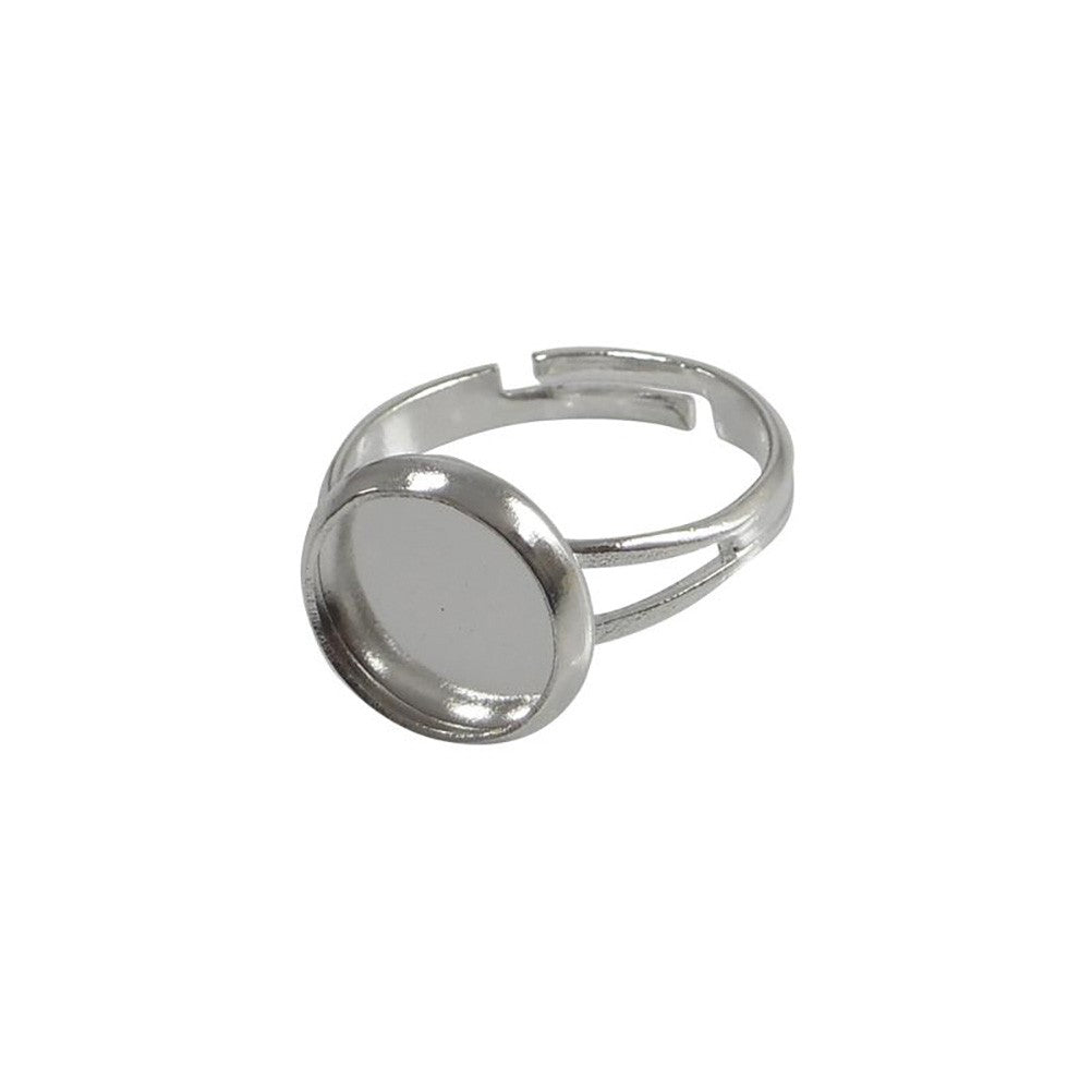 Support bague Moderno pour cabochon 12mm (5 pièces)