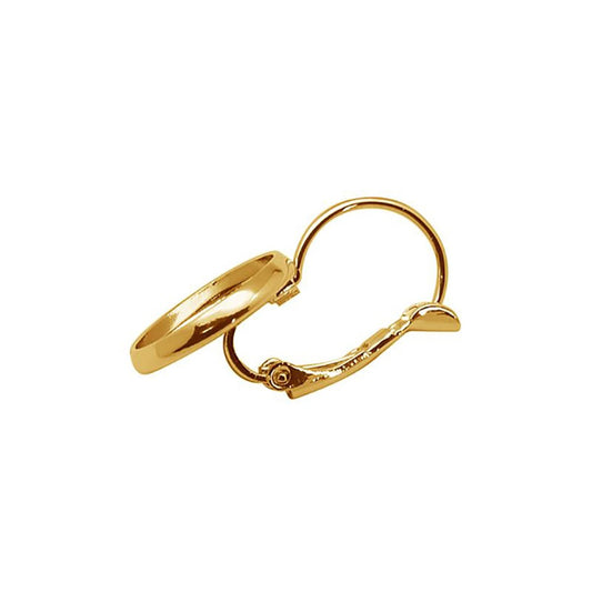 Boucles dormeuses support cabochon 25 x 14 mm (6 pièces)