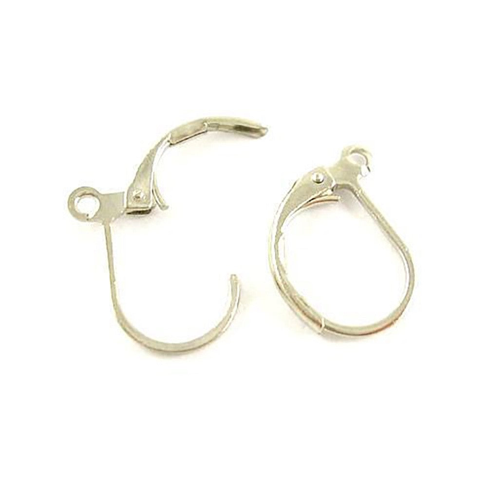Support boucles d'oreilles dormeuses 15 x 10 mm (10 pièces)