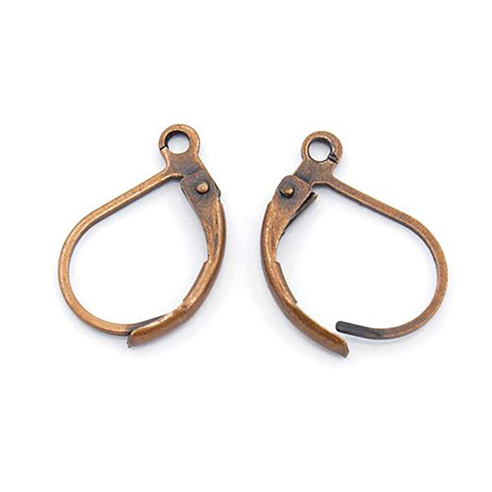 Support boucles d'oreilles dormeuses 15 x 10 mm (10 pièces)