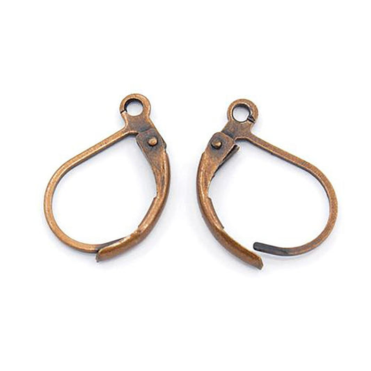 Support boucles d'oreilles dormeuses 15 x 10 mm (10 pièces)