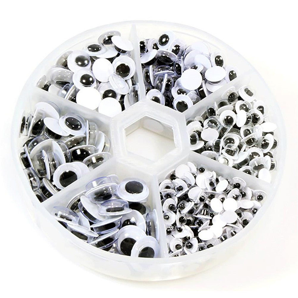 Boite de cabochons Oeil plusieurs dimensions (600 pièces)
