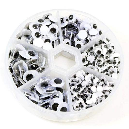 Boite de cabochons Oeil plusieurs dimensions (600 pièces)