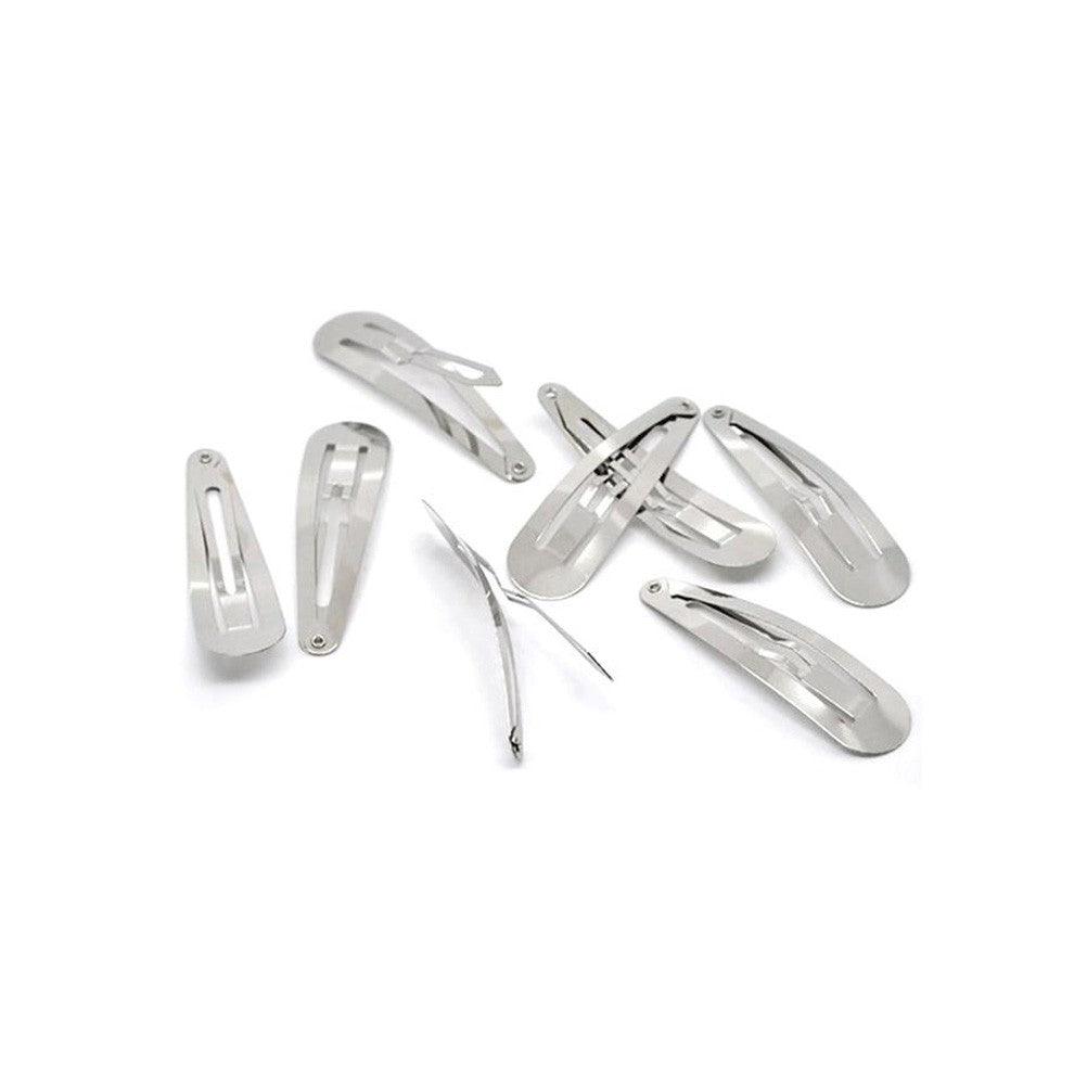 Barrettes à cheveux clic clac 46 x 13 mm (10 pièces)