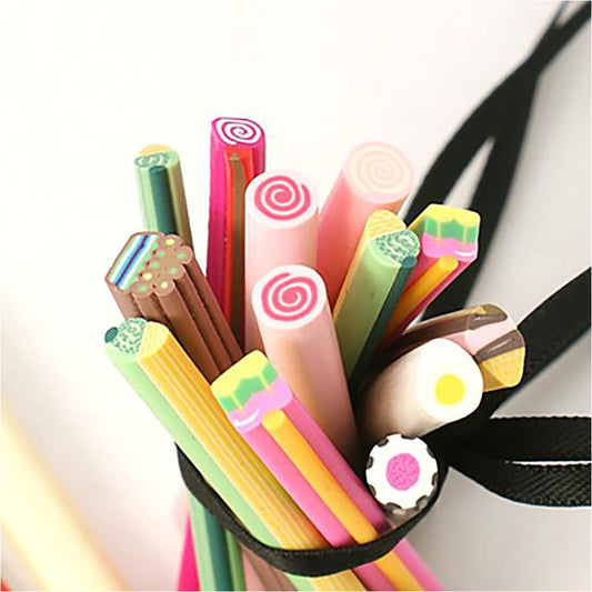 Canes pâte polymère Gourmandises pour ongles et bijoux (10 pièces)