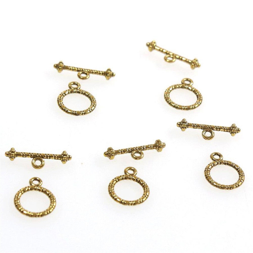 Fermoir t toggle Parchemin en alliage 13 mm (10 pièces)