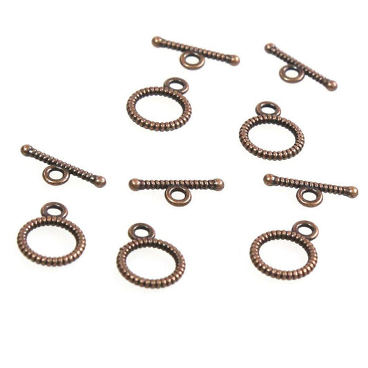 Fermoir t toggle strié pour bijoux 10,5 mm (10 pièces)