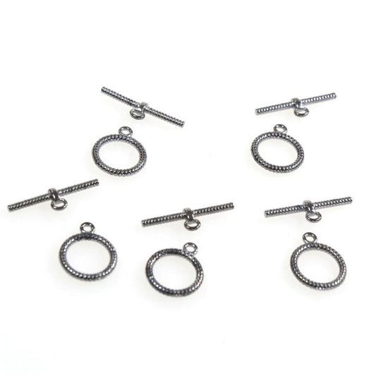 Fermoir t toggle Corde pour bijoux 16 mm (10 pièces)