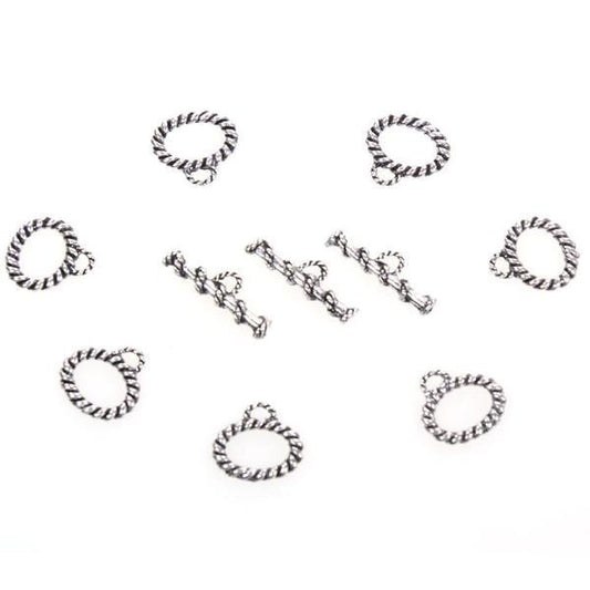 Fermoir t toggle Cordelette bijoux 21 x 12 mm (10 pièces)