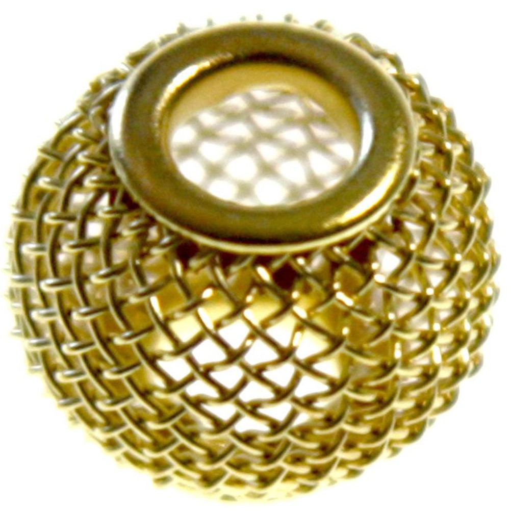 Perles metal tressé boules treillis 12 mm (5 pièces)