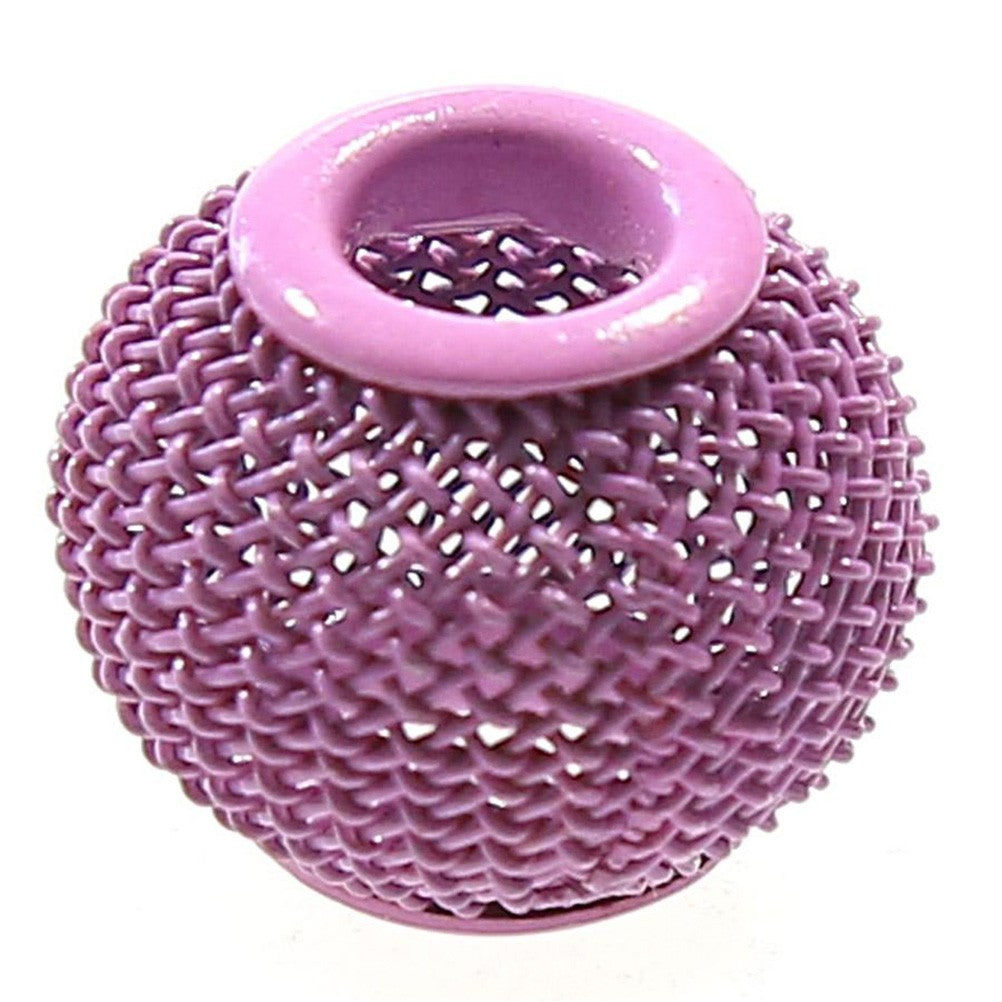 Perles metal tressé boules treillis 12 mm (5 pièces)