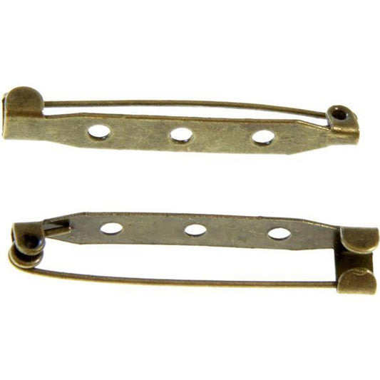 Broche épingle création bijoux 38mm ( 10 Pièces )