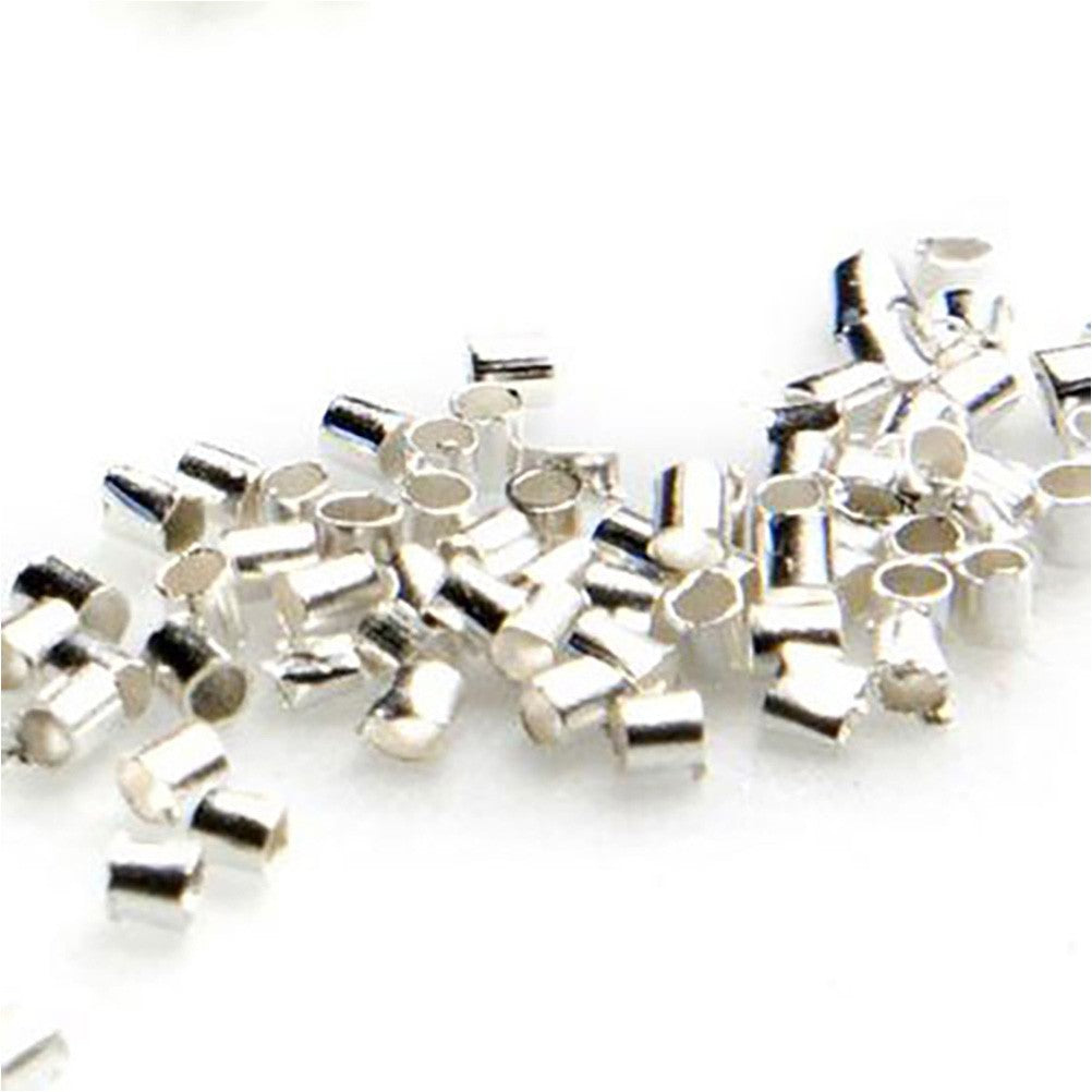 Perles à écraser forme tube 1.5 mm ( 200 Pièces )