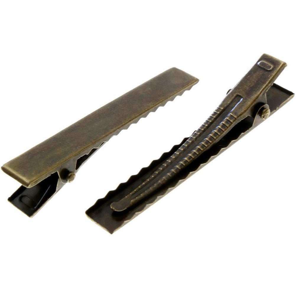 Pince crocodile barrette cheveux 40 x 7 mm ( 10 Pièces )