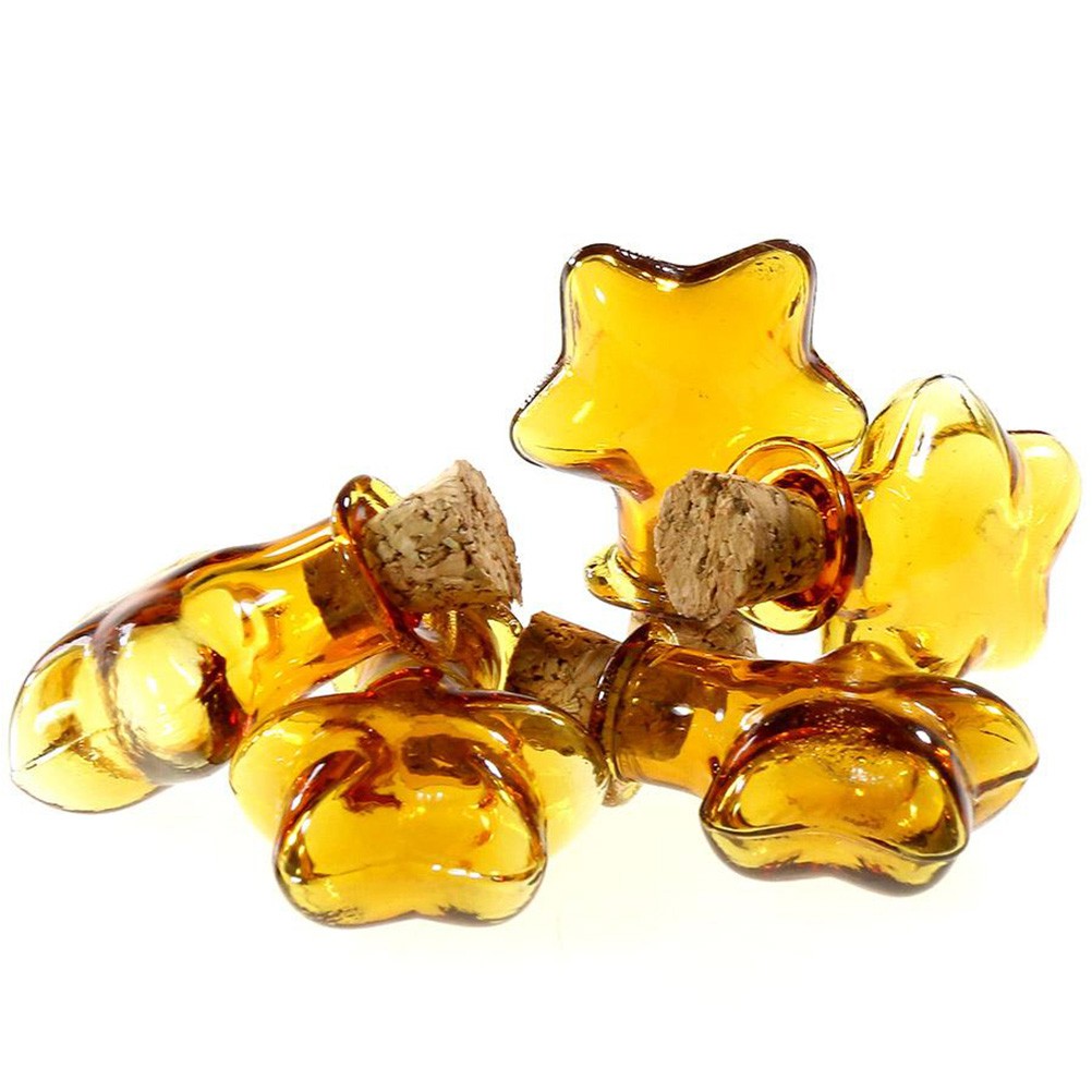 Mini Fiole Pendentif Étoile ( 5 Pièces ) ( 29 X 21 Mm )