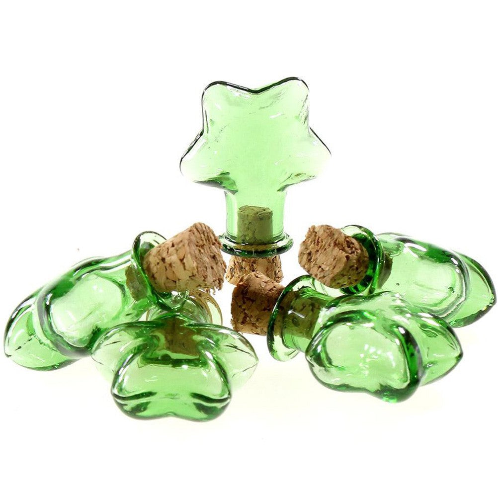 Mini Fiole Pendentif Étoile ( 5 Pièces ) ( 29 X 21 Mm )