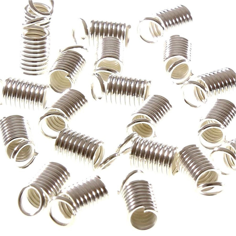 Embout cordon ou lacet Ressort 2.5 mm de diamètre (50 pièces)