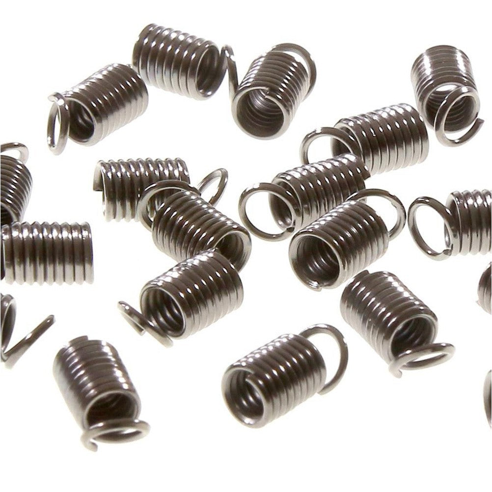 Embout cordon ou lacet ressort 3.5 mm de diamètre (50 pièces)