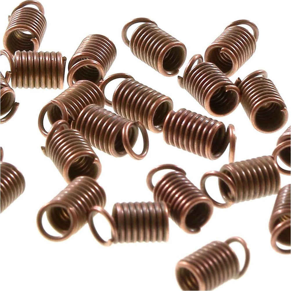 Embout cordon ou lacet ressort 3.5 mm  de diamètre (50 pièces)