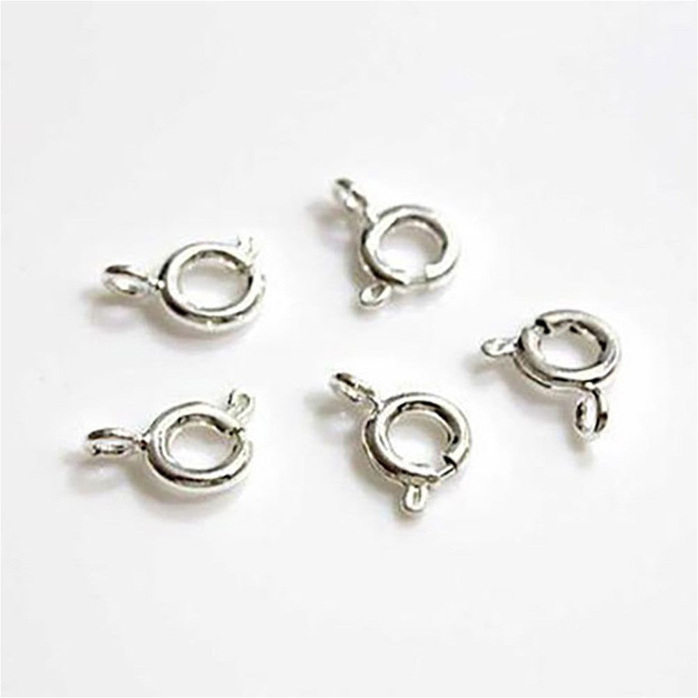 Fermoir à ressort rond 6mm ( 10 Pièces )