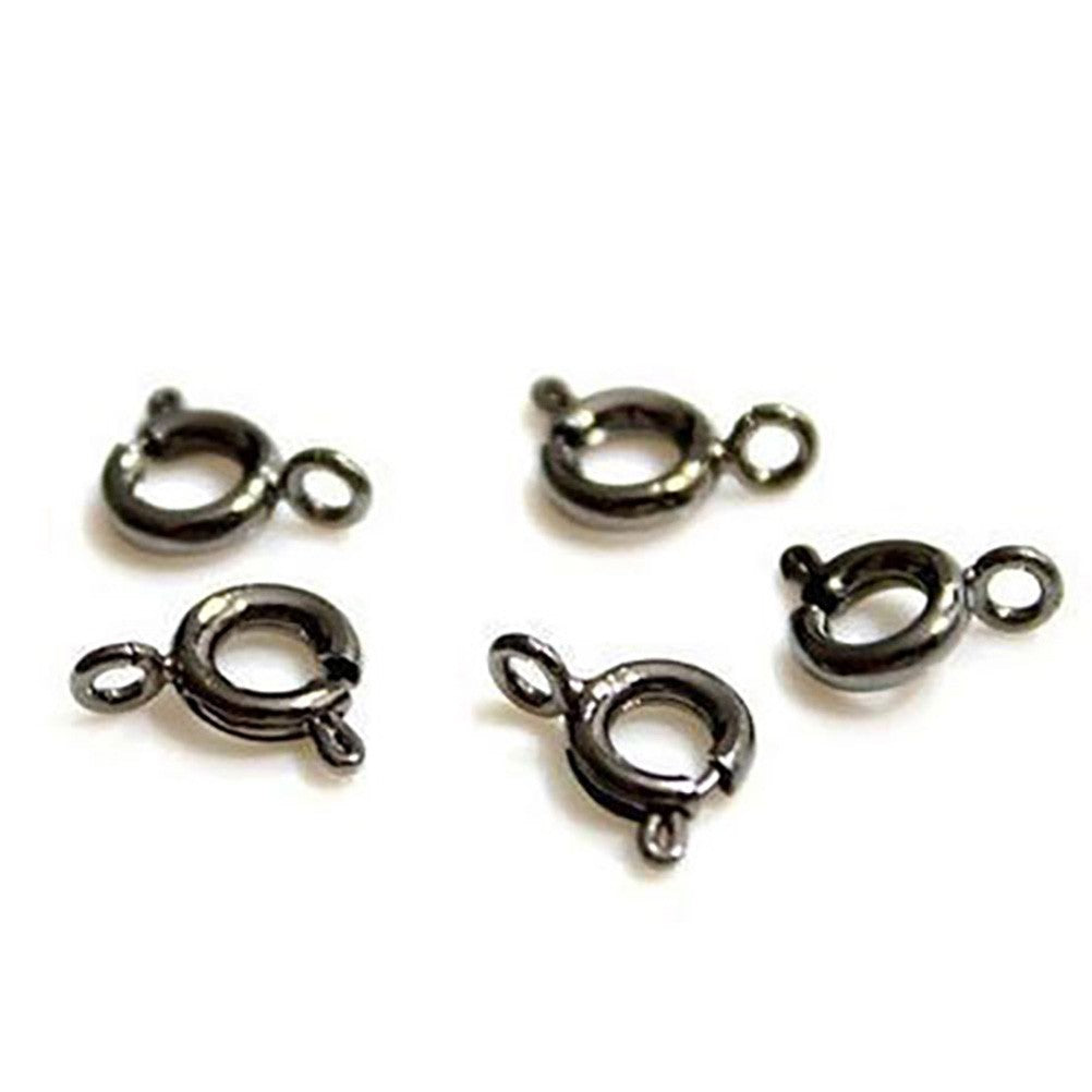 Fermoir à ressort rond 6mm ( 10 Pièces )