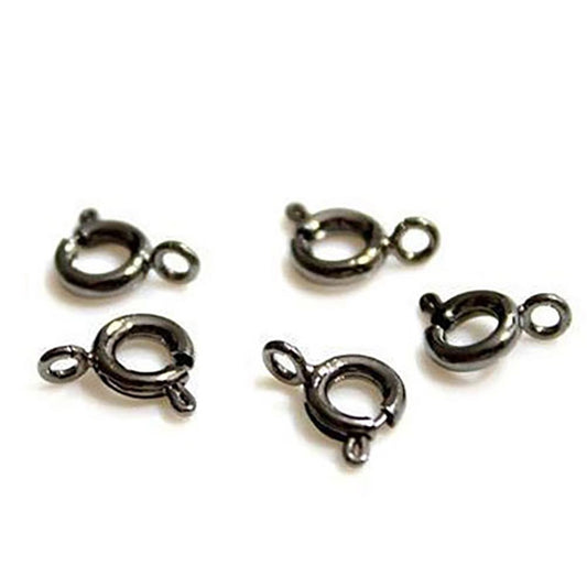 Fermoir à ressort rond 7 mm ( 10 Pièces )