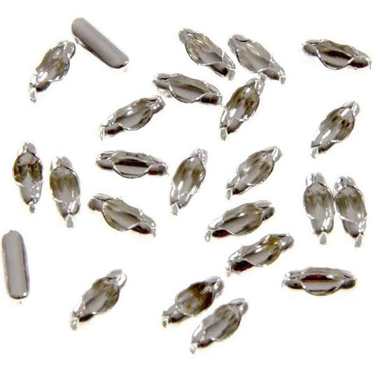 Fermoir Chaine À Billes ( 100 Pièces ) ( 7,5 X 2,5 Mm )