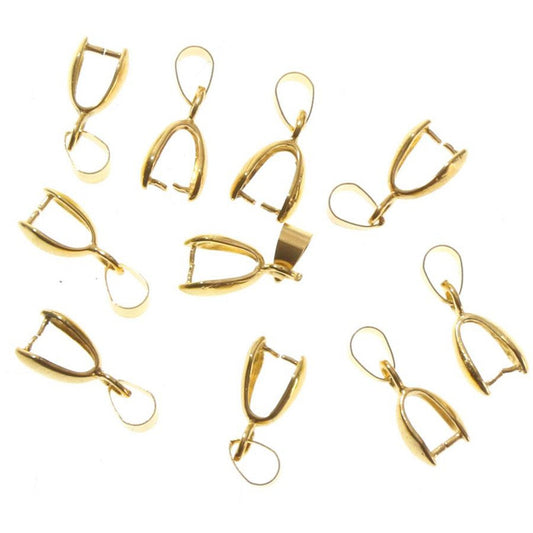 Bélière attache pendentif 13x4 mm ( 10 Pièces )