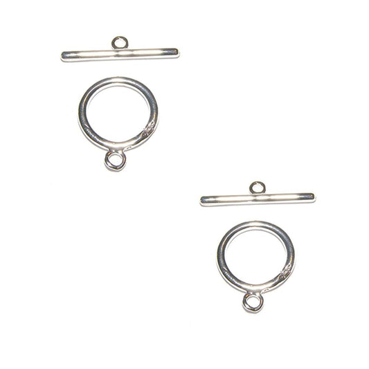 Fermoir T Toggle Fin Pour Bijoux 15 Mm ( 10 Pièces )