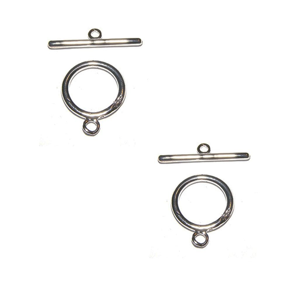 Fermoir T Toggle Fin Pour Bijoux 15 Mm ( 10 Pièces )