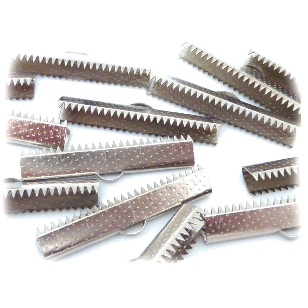 Embout Ruban Cordon À Griffe ( 20 Pièces ) ( 25 Mm )