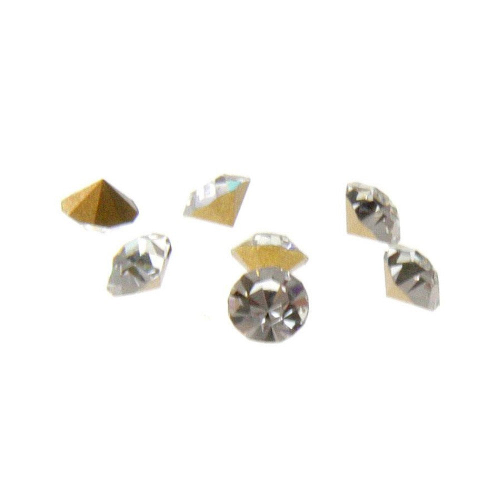 Strass diamant en verre qualité supérieure ( 10 pièces ) ( 4 mm de diamètre )