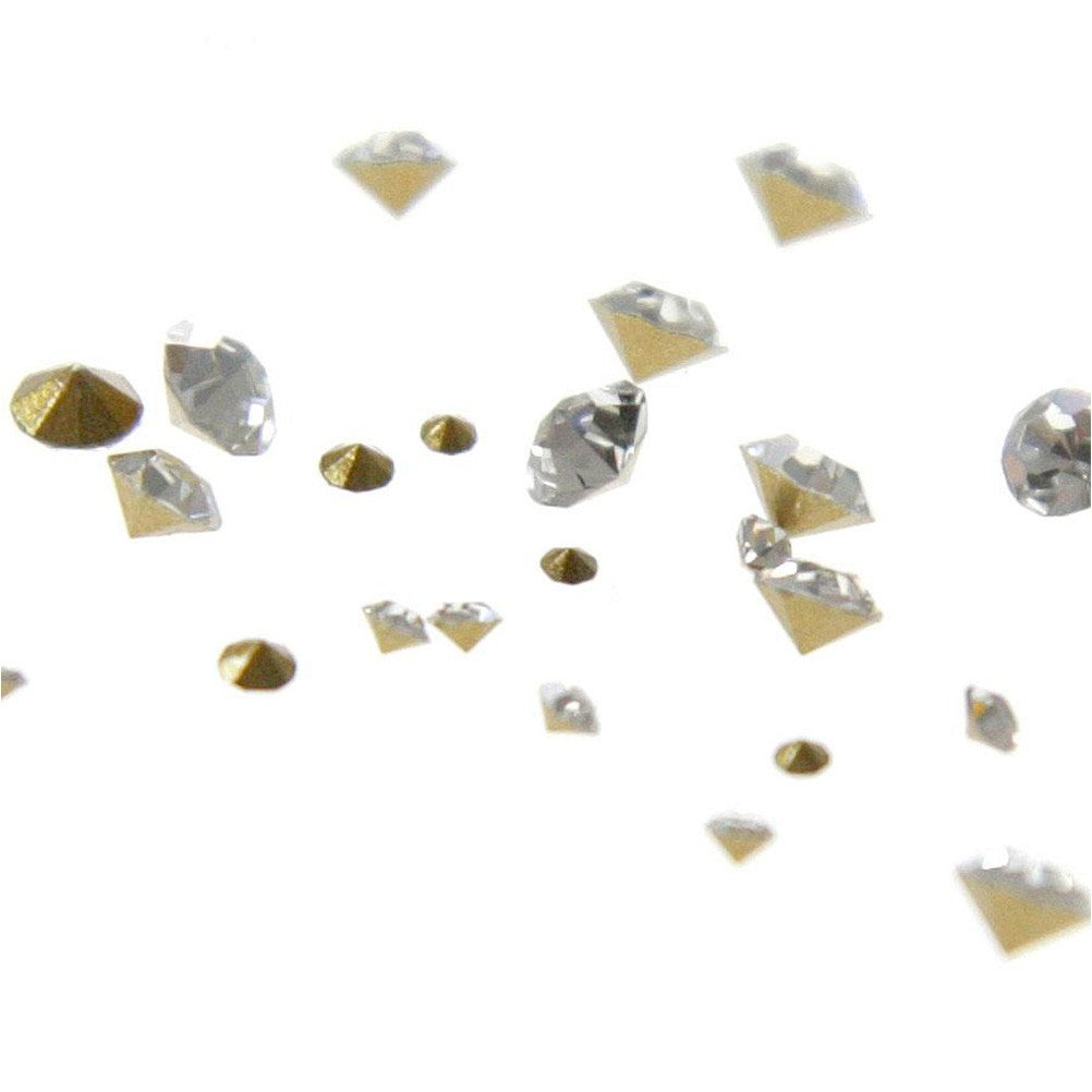 Strass diamant en verre qualité supérieure ( 10 pièces ) ( 4 mm de diamètre )