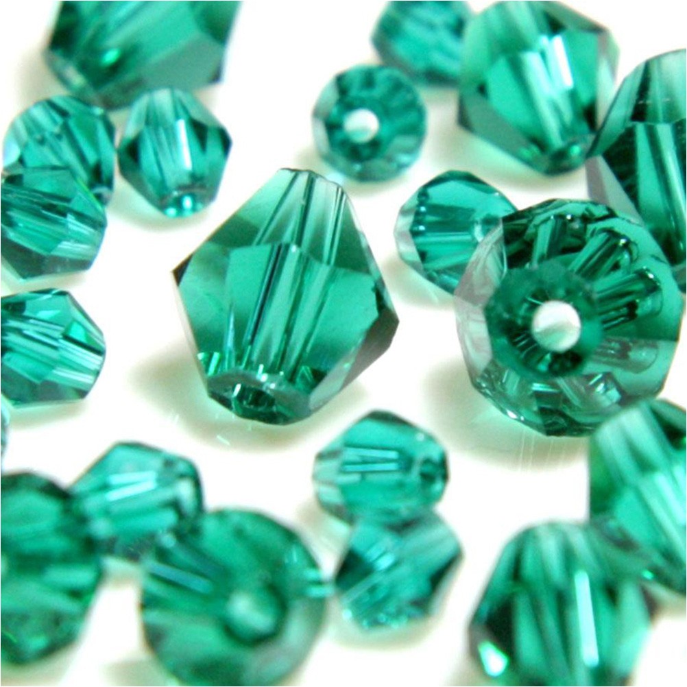 Perles cristal cz bicones quartz de Bohême 4 mm (120 pcs)