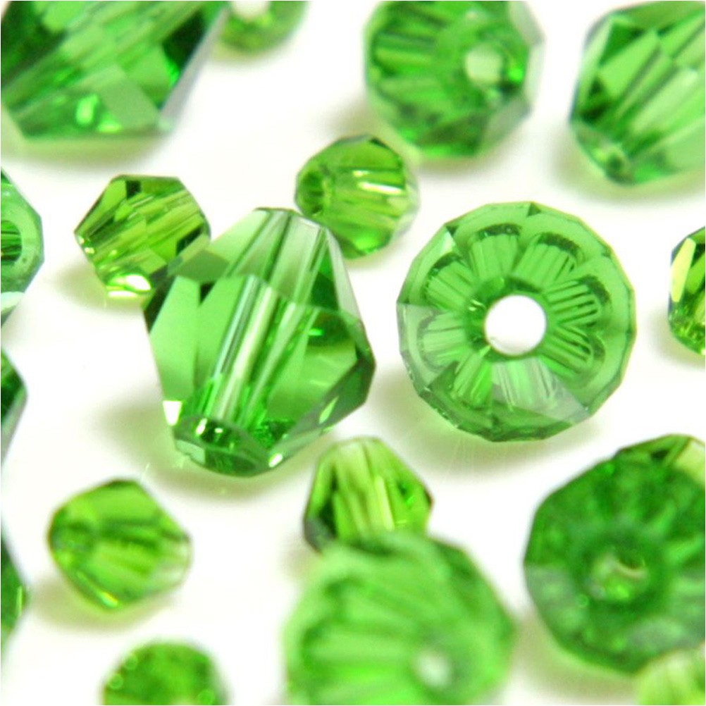 Perles cristal cz bicones quartz de Bohême 4 mm (120 pcs)