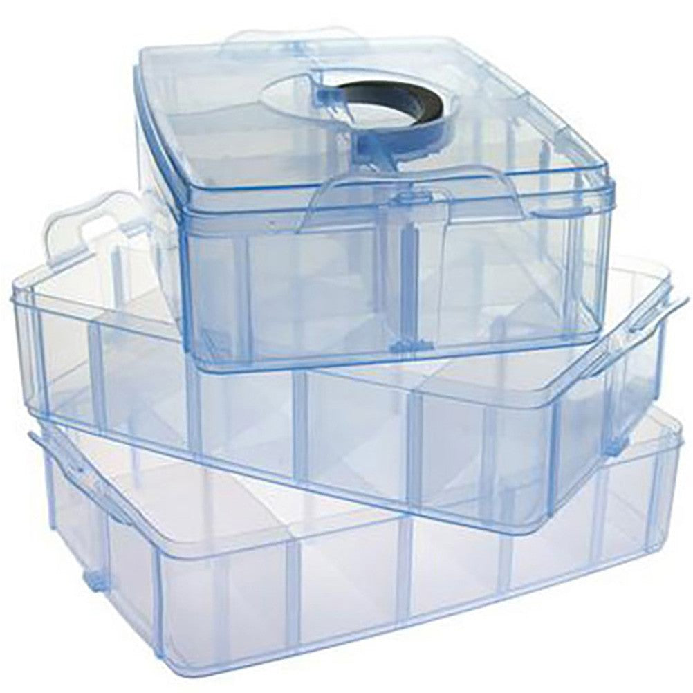 Boite de rangement plastique bijoux apprêts 30 compartiments