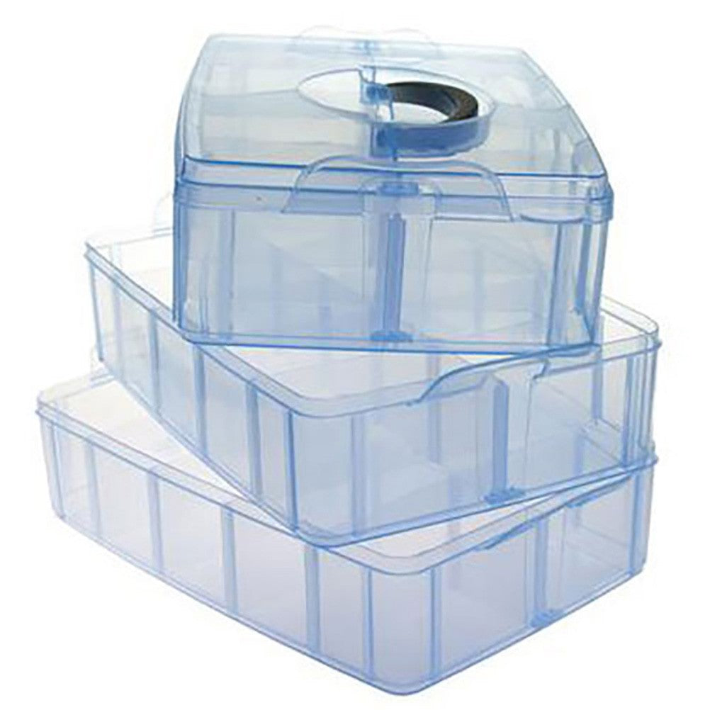 Boite de rangement plastique bijoux apprêts 30 compartiments