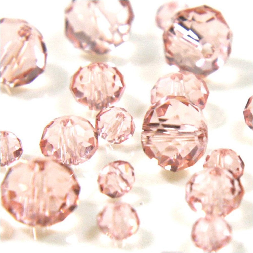Perles cristal cz à facettes quartz de Bohème 8 mm (70 pcs)