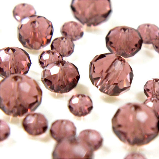 Perles cristal cz à facettes quartz de Bohème 8 mm (70 pcs)
