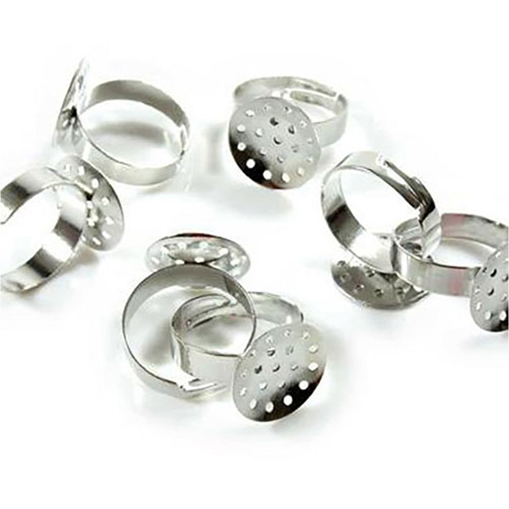 Support bague réglable 18 mm tamis percé 16 mm (10 pièces)