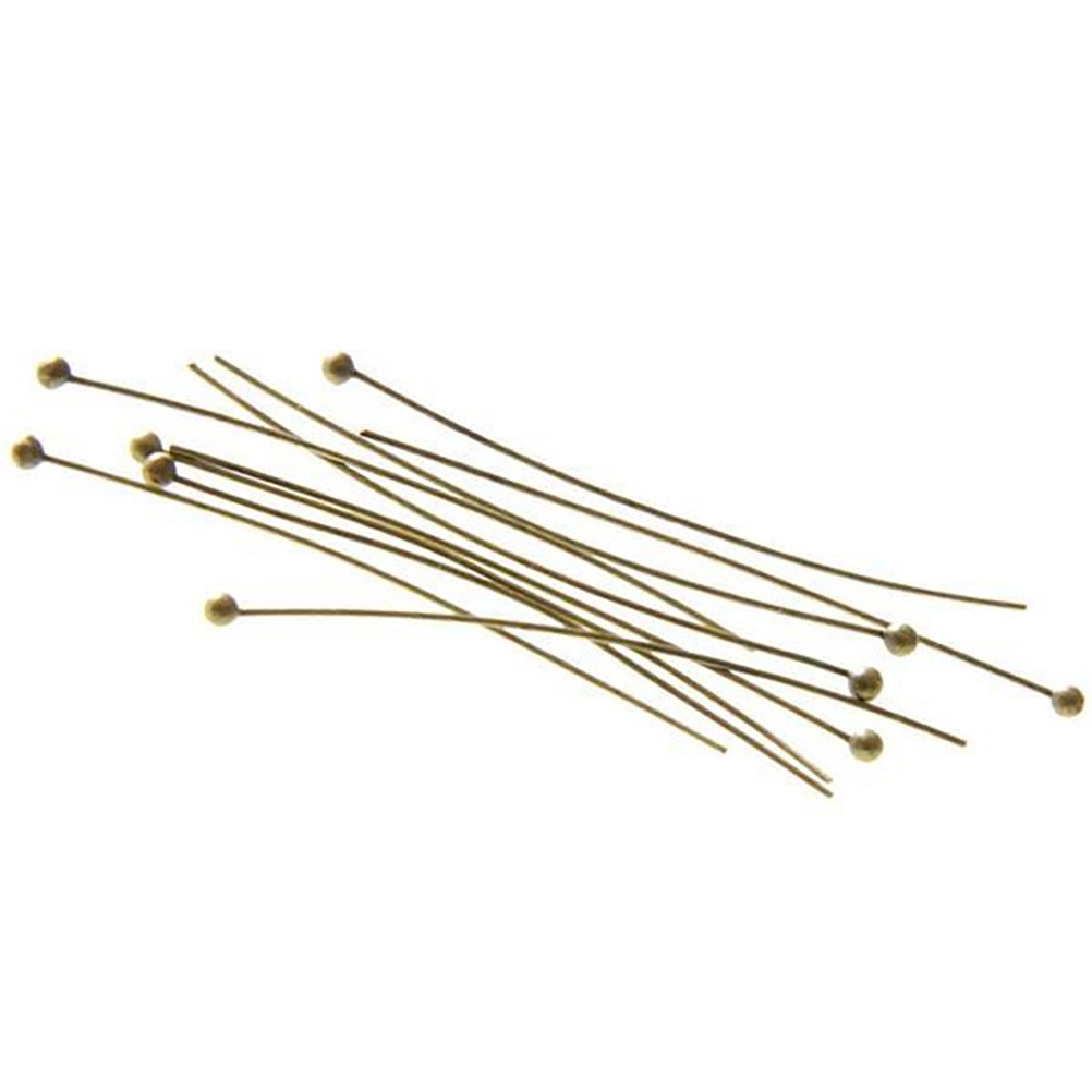Tiges clous à têtes rondes pour création de bijoux 40 mm (100 pièces)