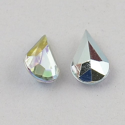 Strass bijoux acrylique Goutte 5 x 3 mm (50 pièces)