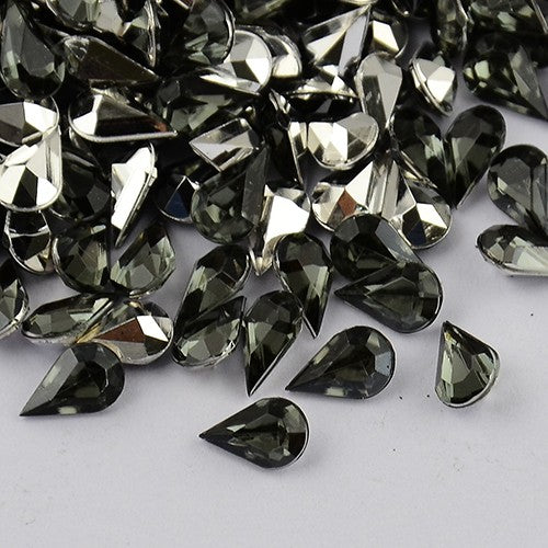 Strass bijoux acrylique Goutte 5 x 3 mm (50 pièces)