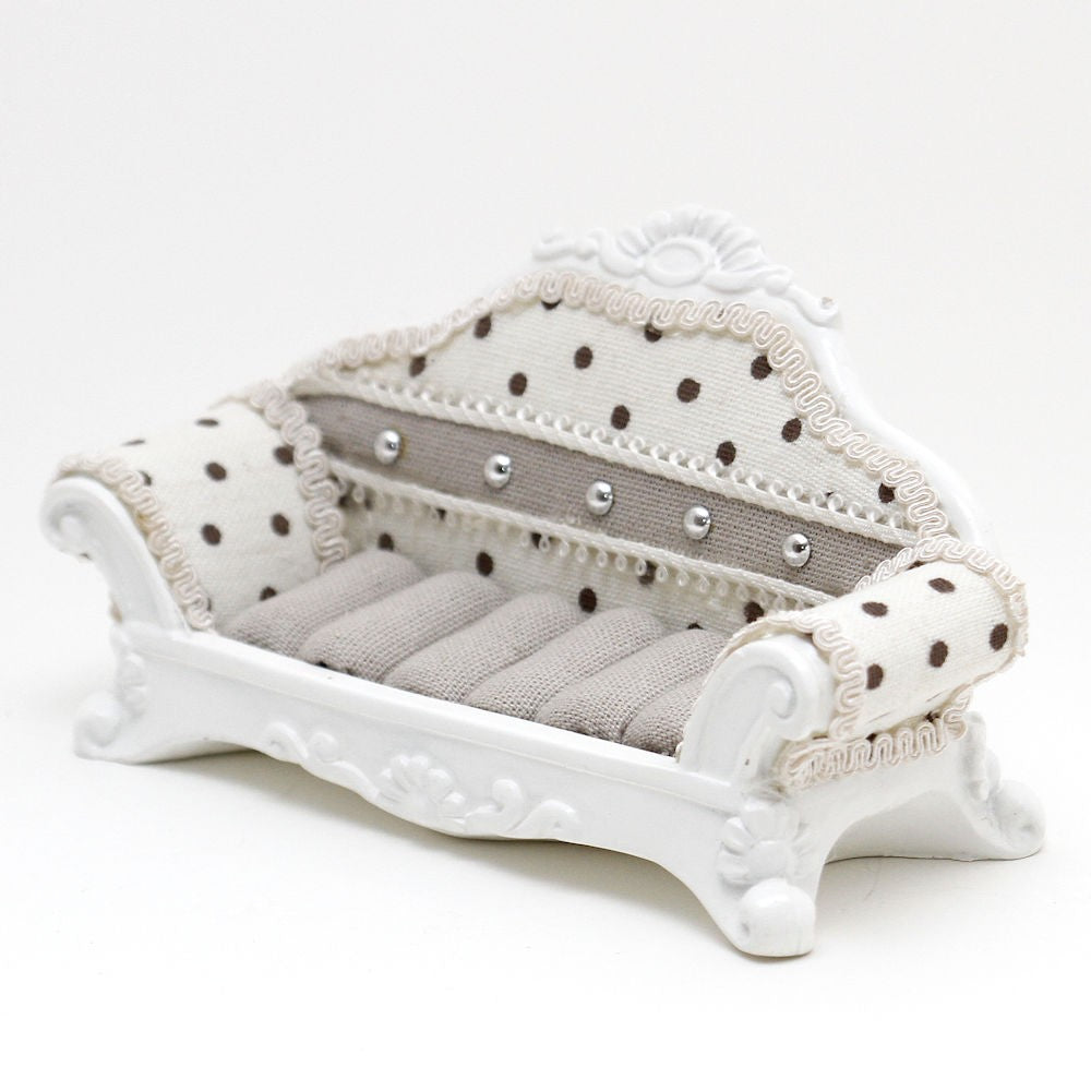 Porte bague canapé à pois