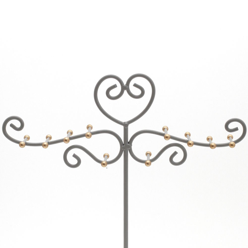 Présentoir mixte coeur avec corbeille