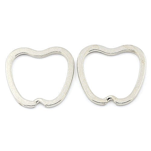 Anneaux porte clé pomme (5 pièces)